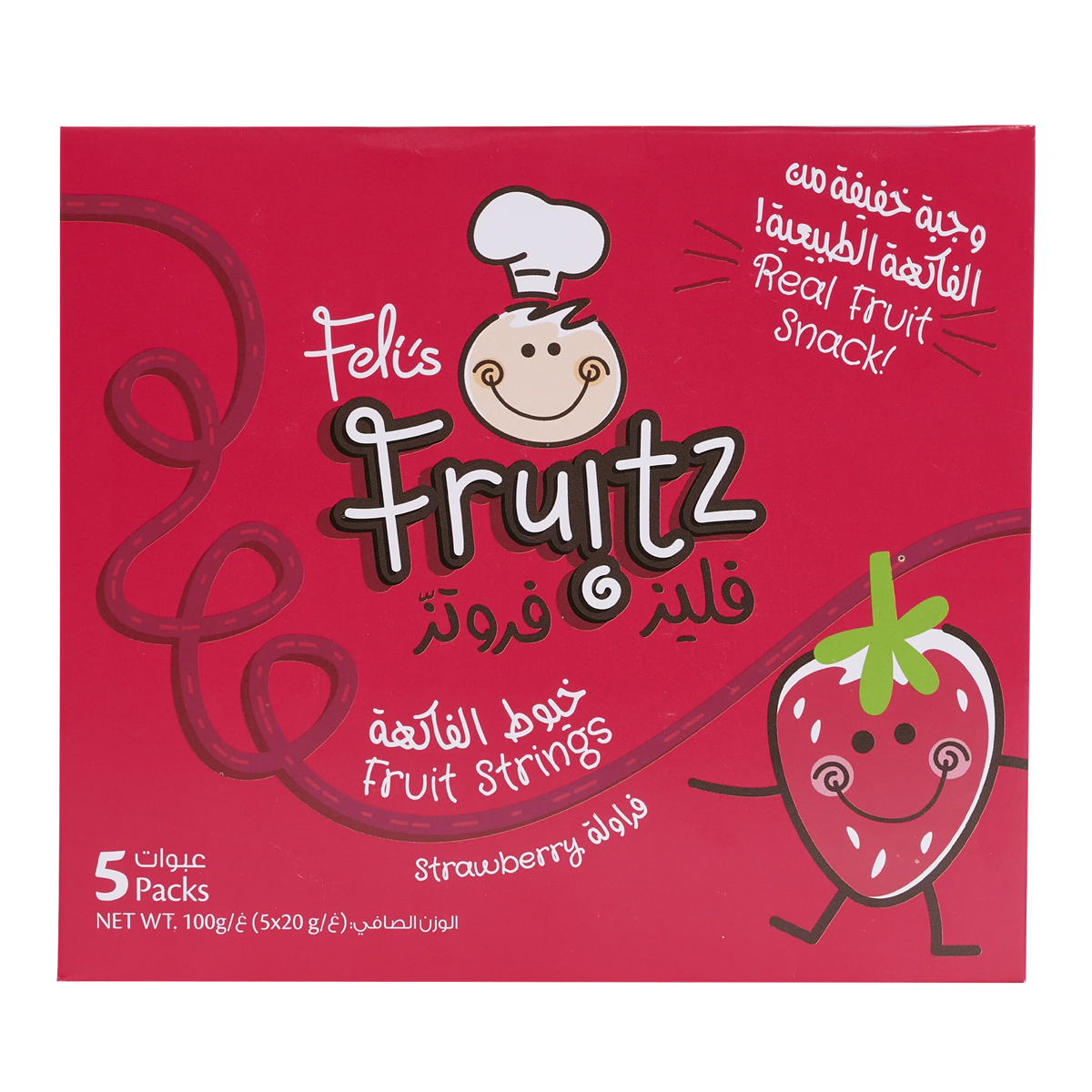 Felis Fruitz Fruit Strings Strawberry 5x100g