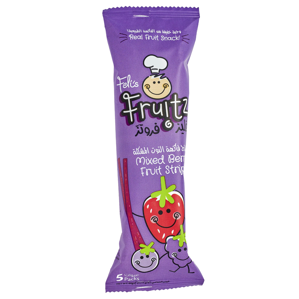 Feliz Fruitz Mixed Berry Fruit Strips 5x80g