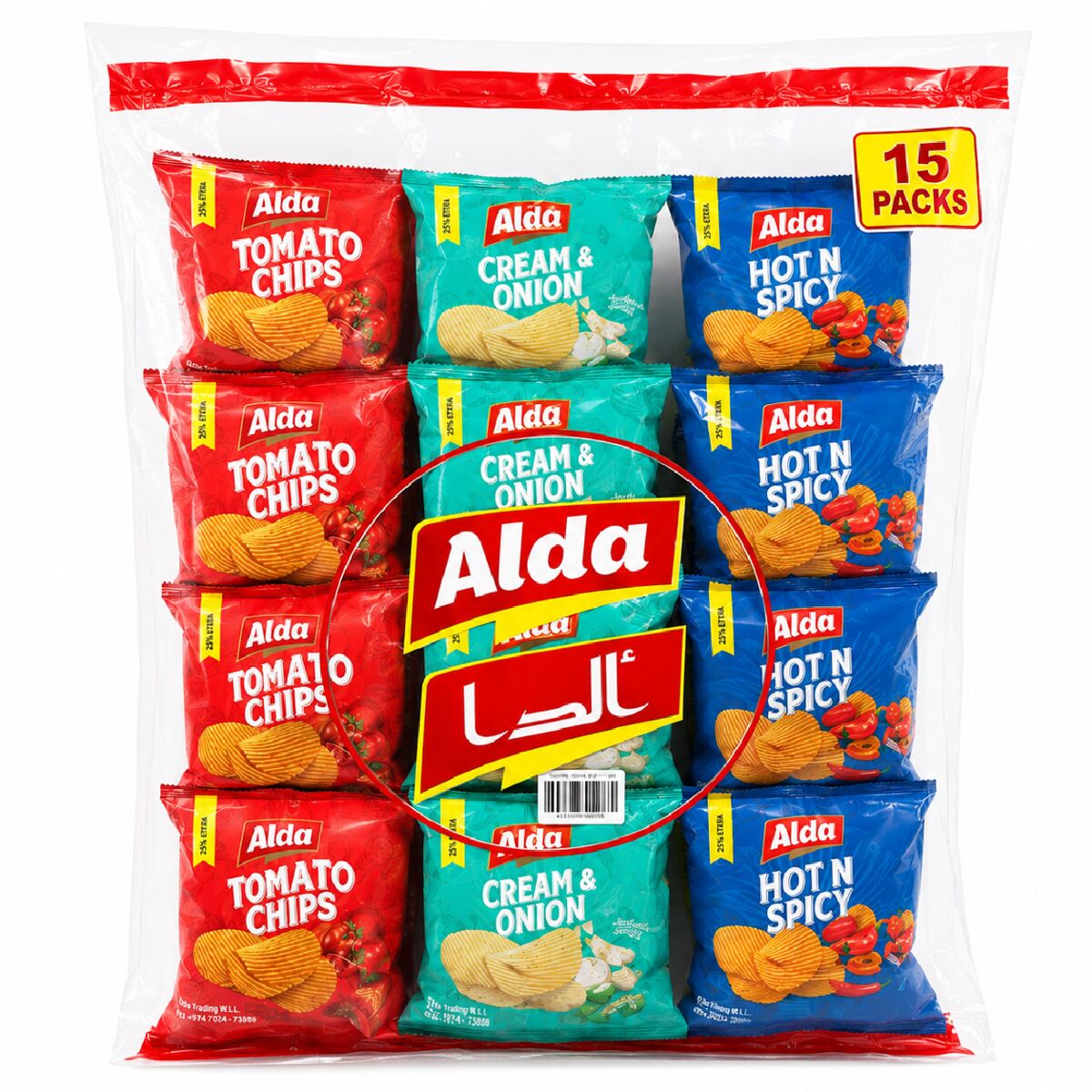 Alda Assorted Potato Chips 15x15g