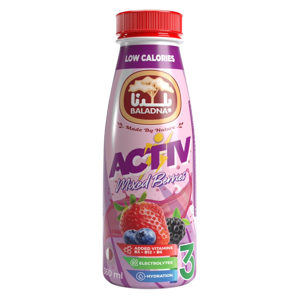 Baladna Activ Drink Mixed Berries 360ml