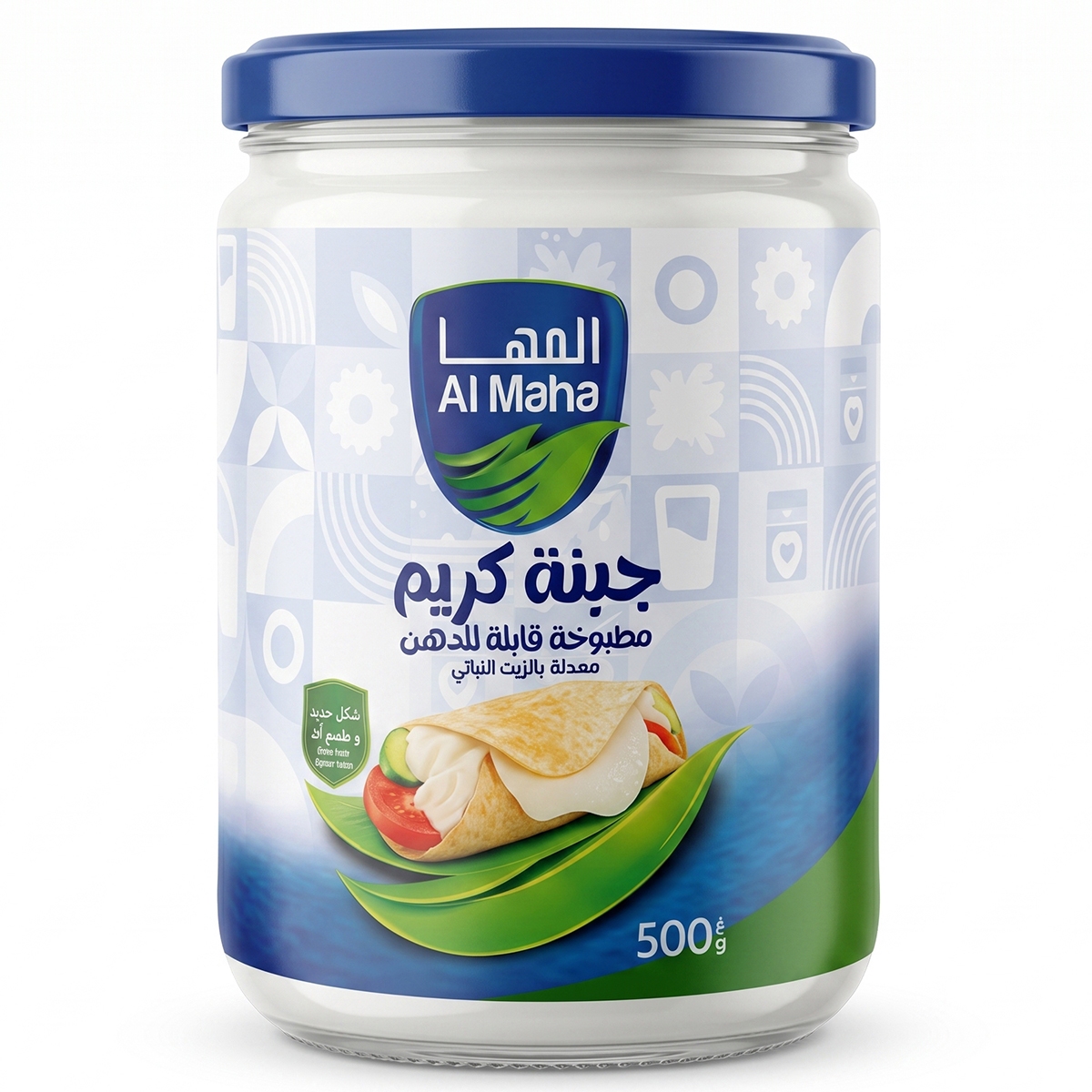 Al Maha Spreadable Cream Cheese Jar 500g