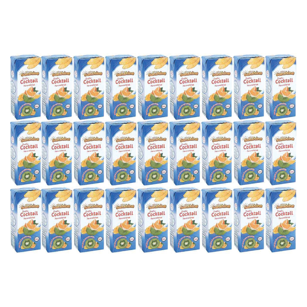 Sunshine Fruit Cocktail Drink 27 x 200ml