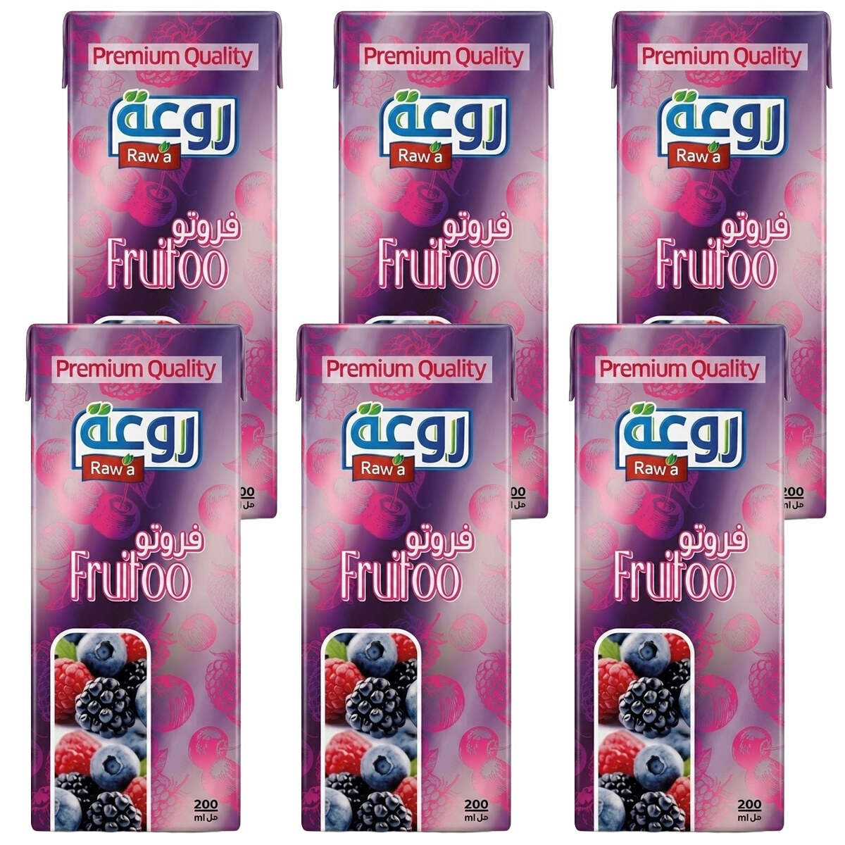 Raw'a Fruitoo Mixed Berries Juice 200ml
