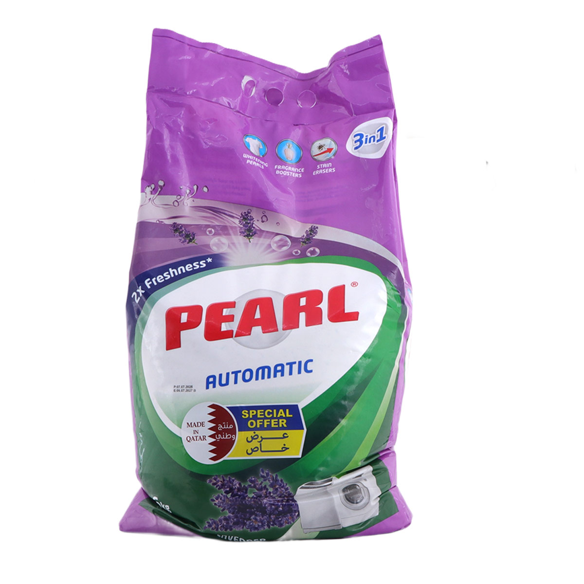 Pearl Automatic 3 In 1 Action Lavender Detergent Powder 6kg