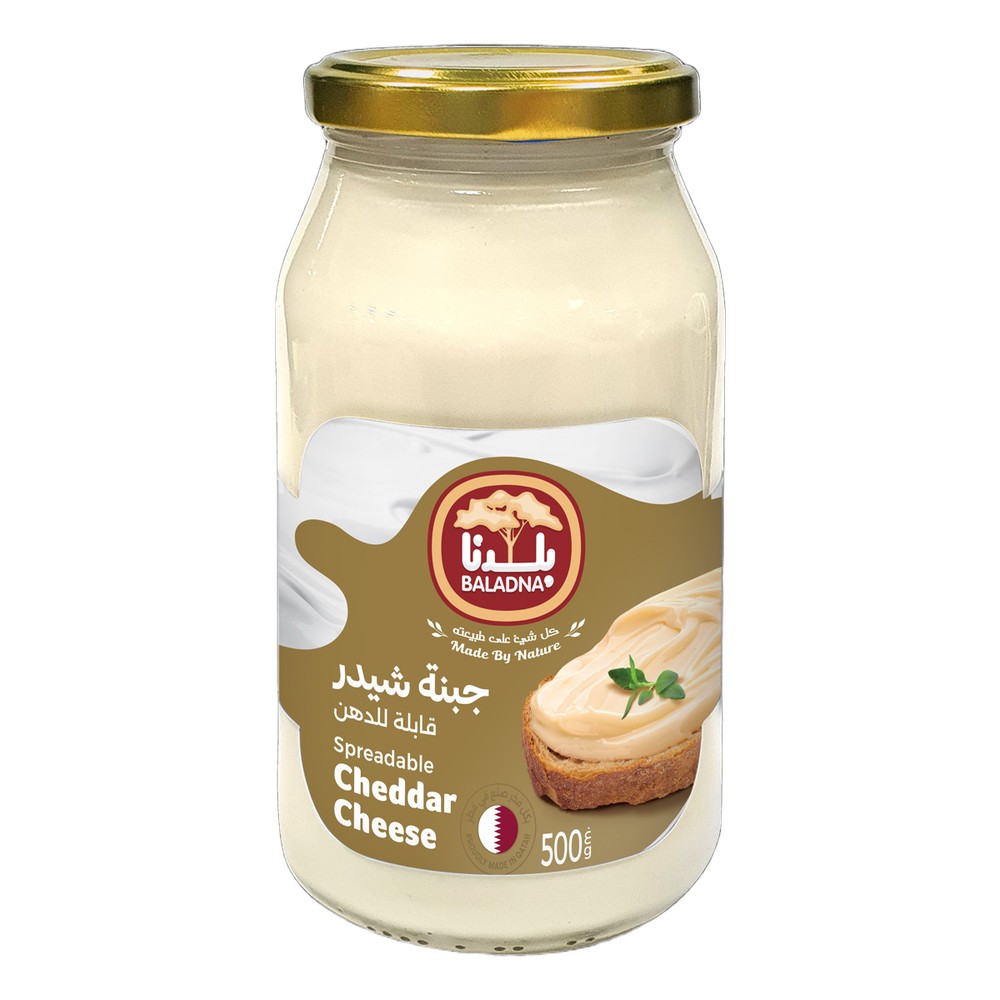 Baladna Spreadable Cheddar Cheese 500g