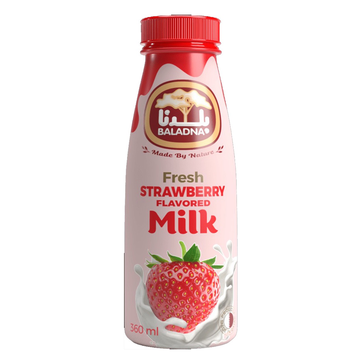 Baladna Strawberry Flavored Fresh Milk 360ml
