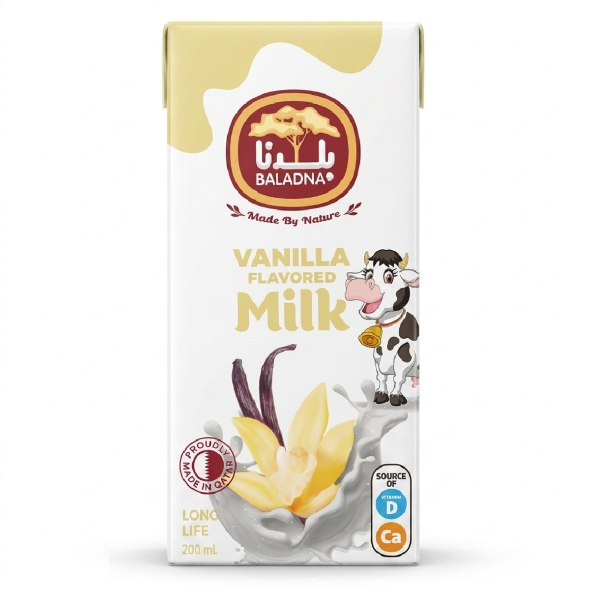 Baldna Long Life Low Fat Vanilla Milk 200ml