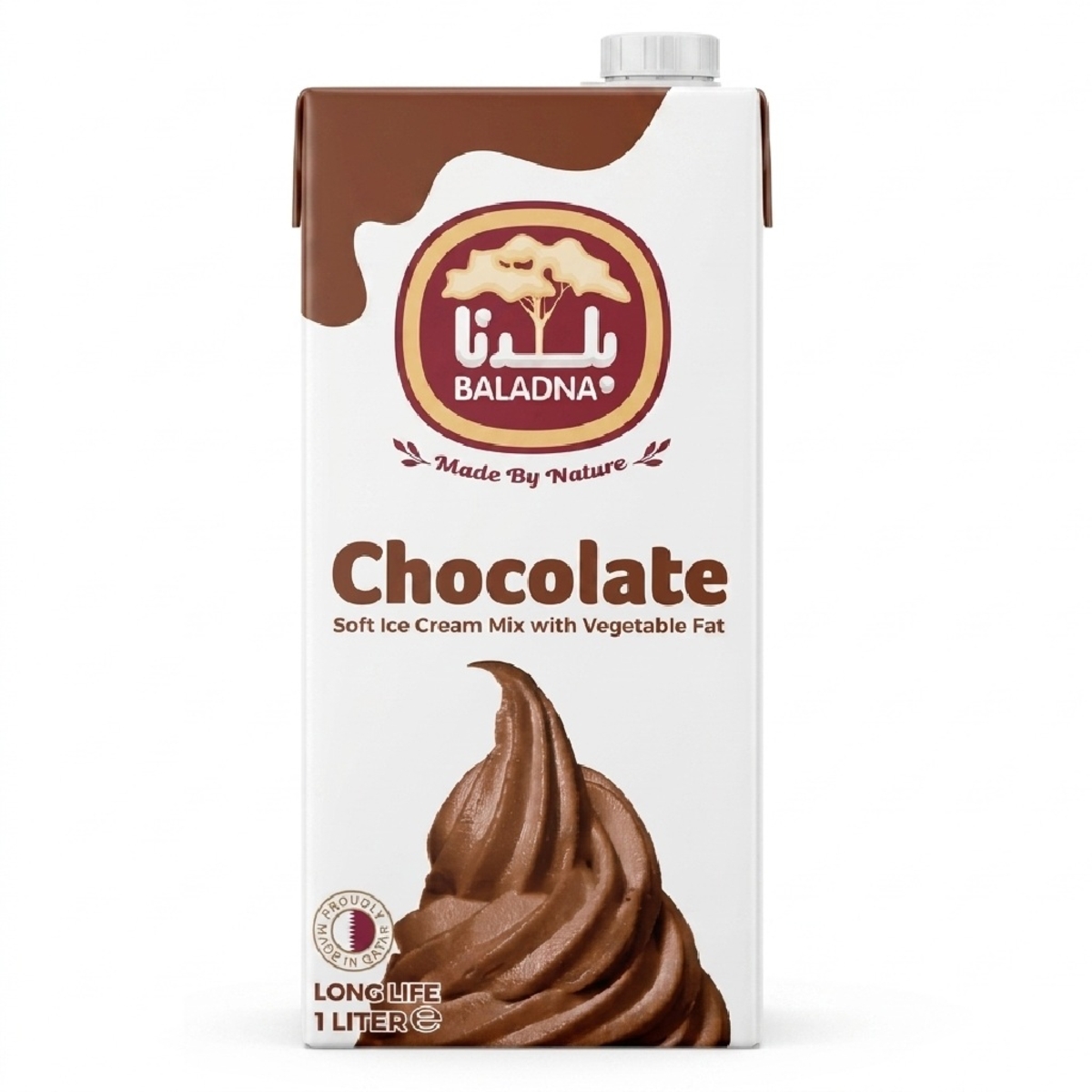 Baladna Chocolate Soft Ice Cream Mix 1L