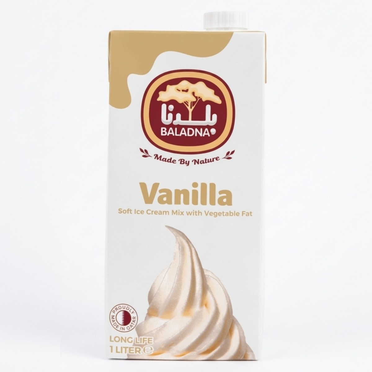 Baladna Vanilla Soft Ice Cream Mix 1L