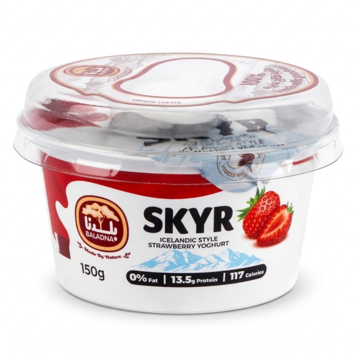Baladna Skyr Icelandic Style Strawberry Yoghurt 150g