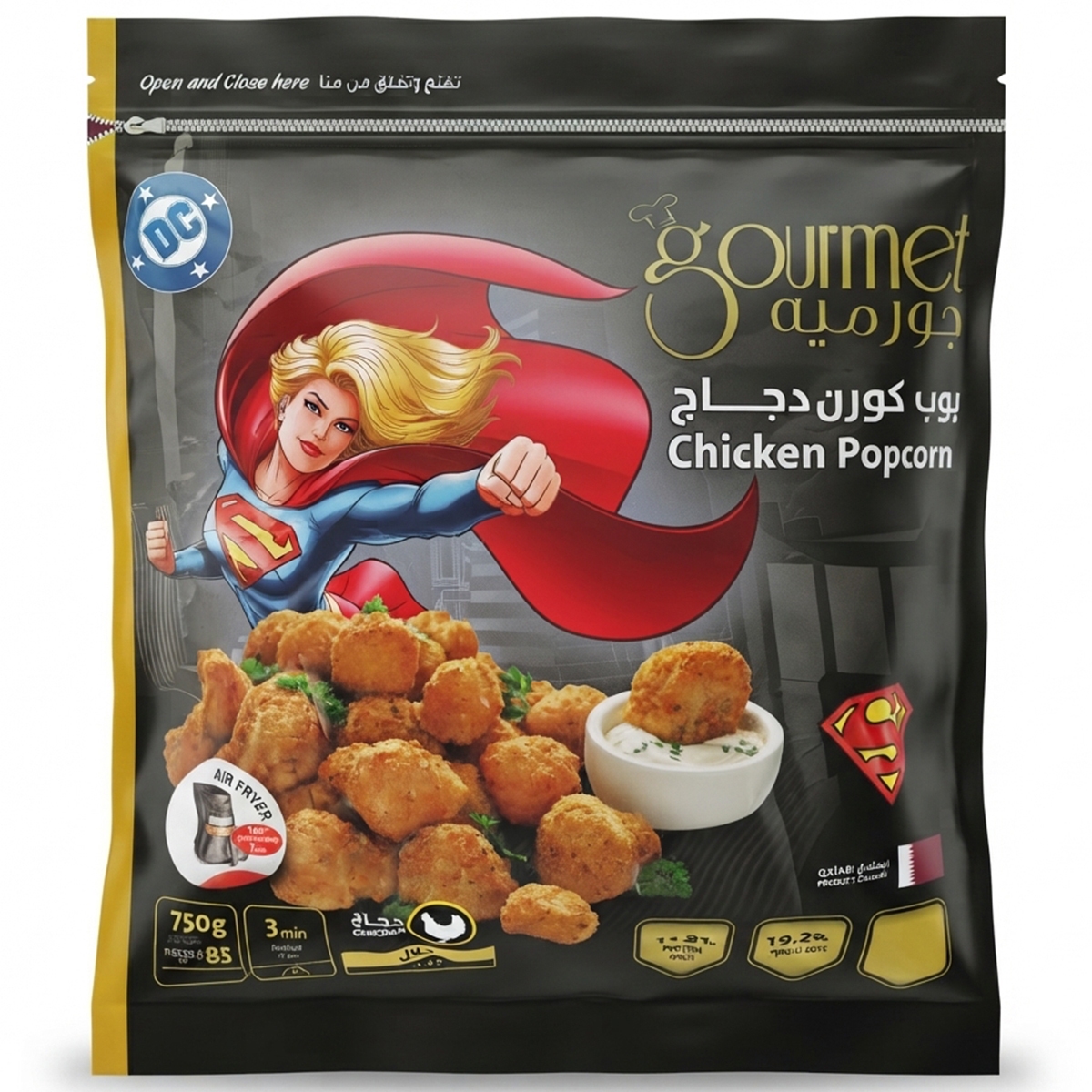 Gourmet Frozen Chicken Popcorn 750g