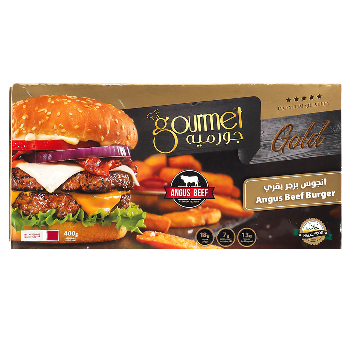 Gourmet Gold Angus Beef Burger 400g