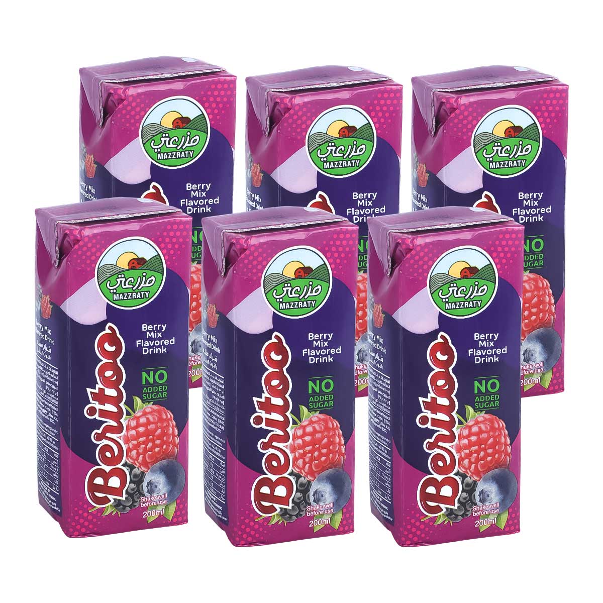 Mazzraty Berito Flavored Drink 6x200ml
