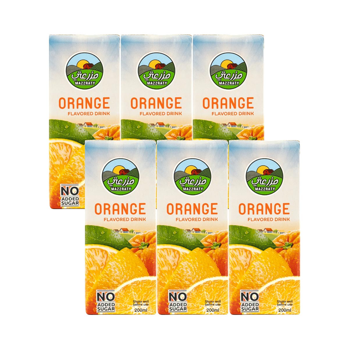 Mazzraty Orange Flavoured Drink 6x200ml