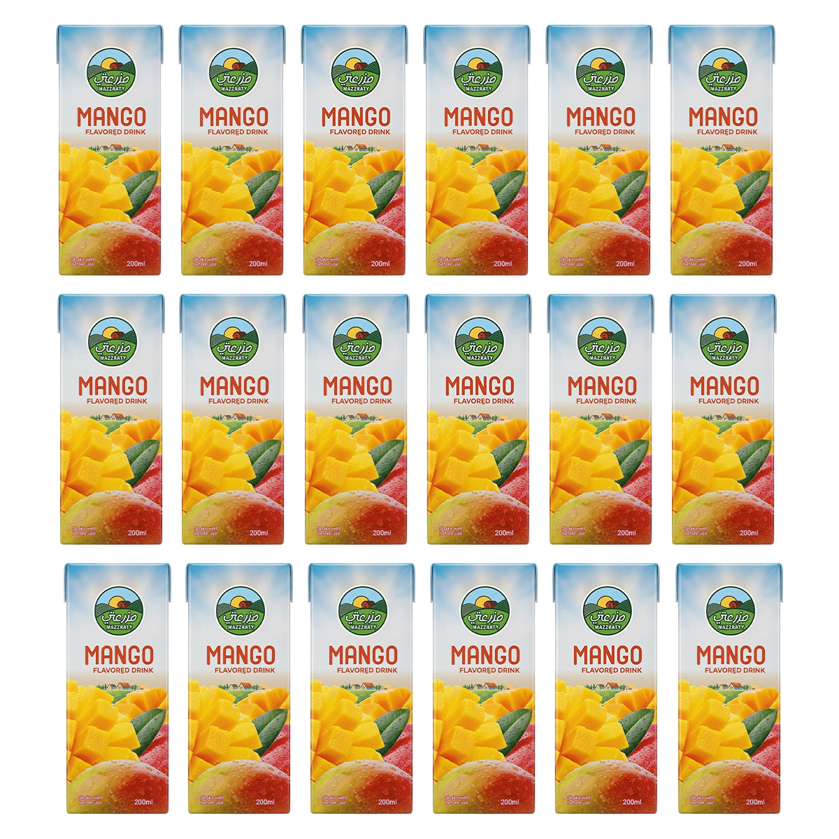 Mazzraty Mango Flavored Drink 6x200ml
