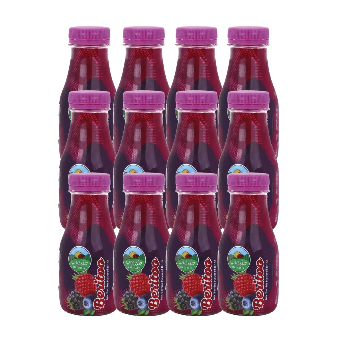 Mazzraty Beritoo Mix Berries Flavored Drink 12x240ml