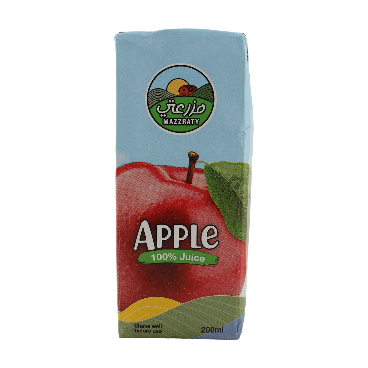 Mazraty Apple Juice 100 Percent 200ml