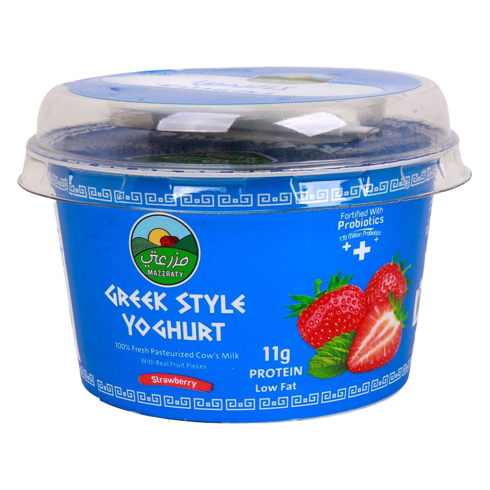 Mazzraty Greek Style Yoghurt Strawberry 170g
