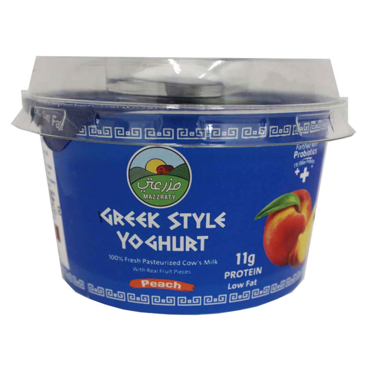 Mazzraty Greek Style Peach Yoghurt 170g