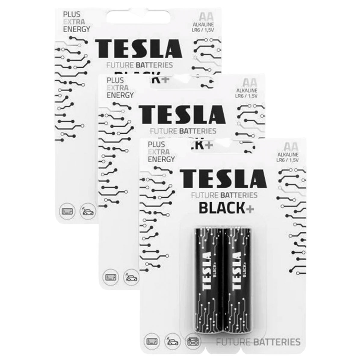 Tesla Alkaline Batteries AA Size 1x2 Pieces