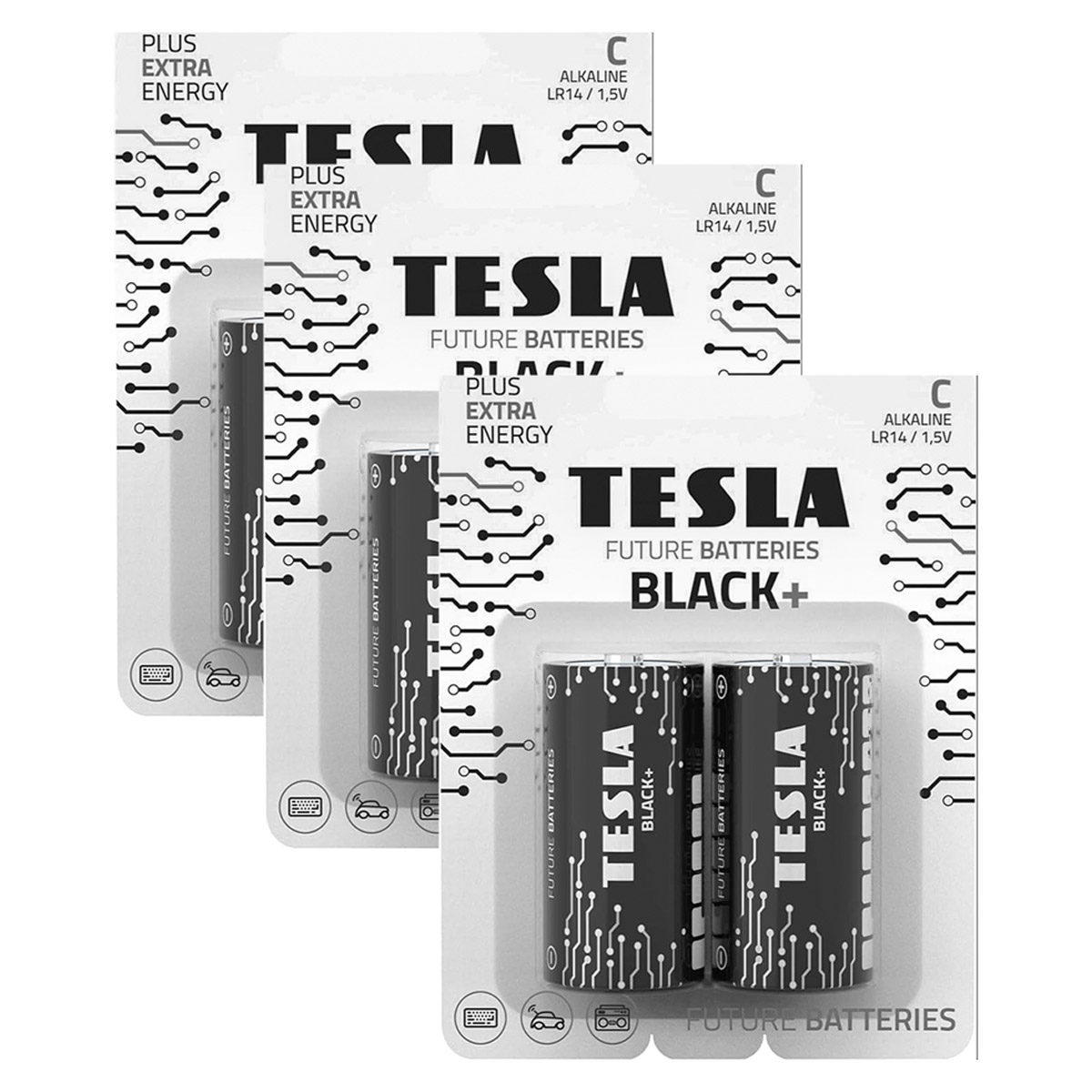 Tesla Future Batteries C LR14 Black