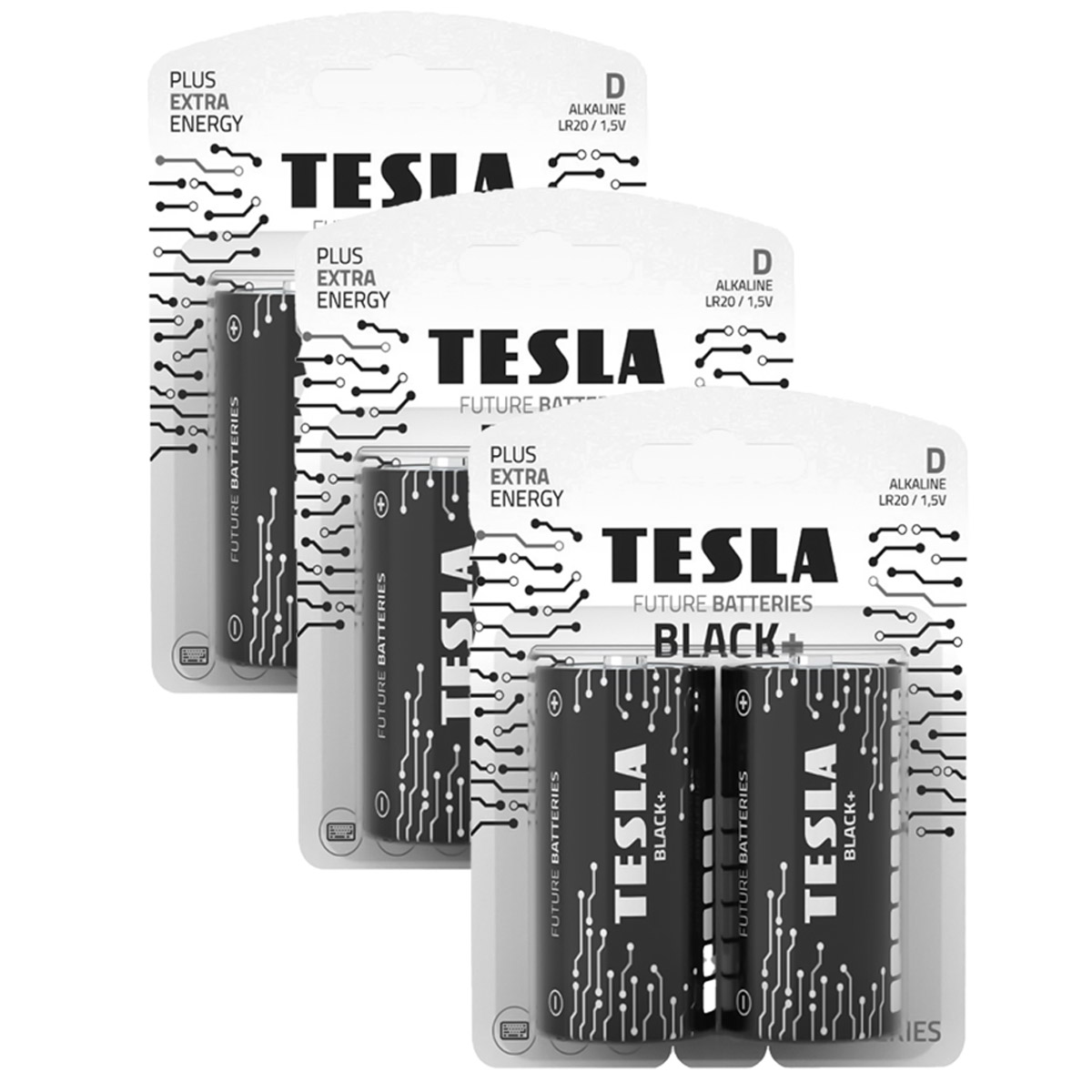 Tesla Future Batteries D LR20 Black