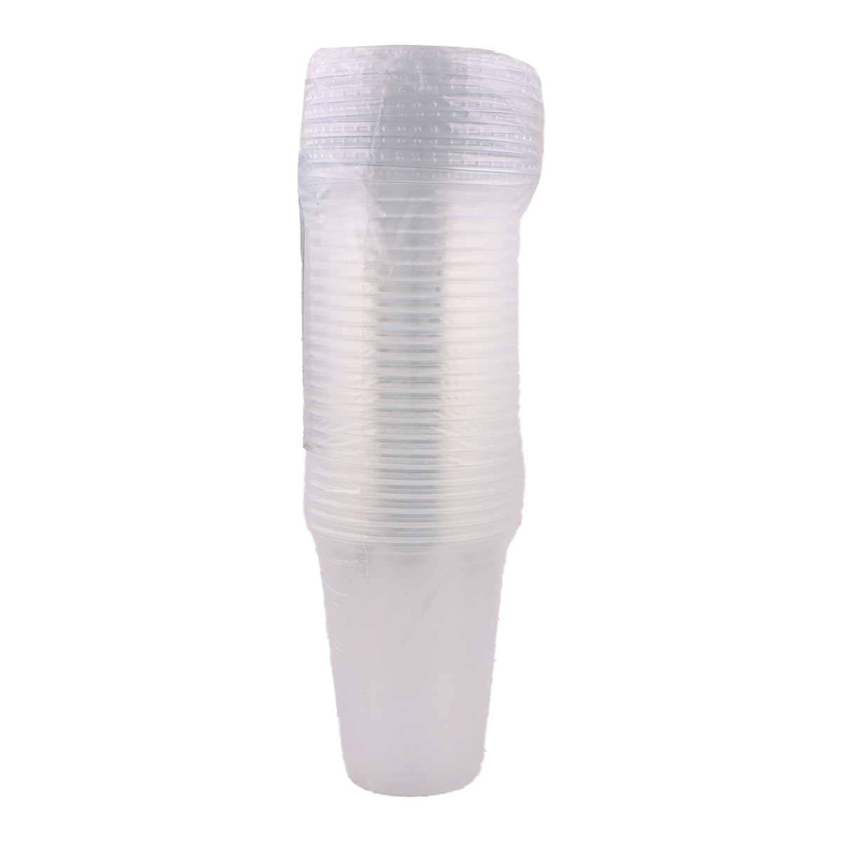 Al Jattal Plastic Cup with Flat Lid 22oz 25 pieces 1 Pack
