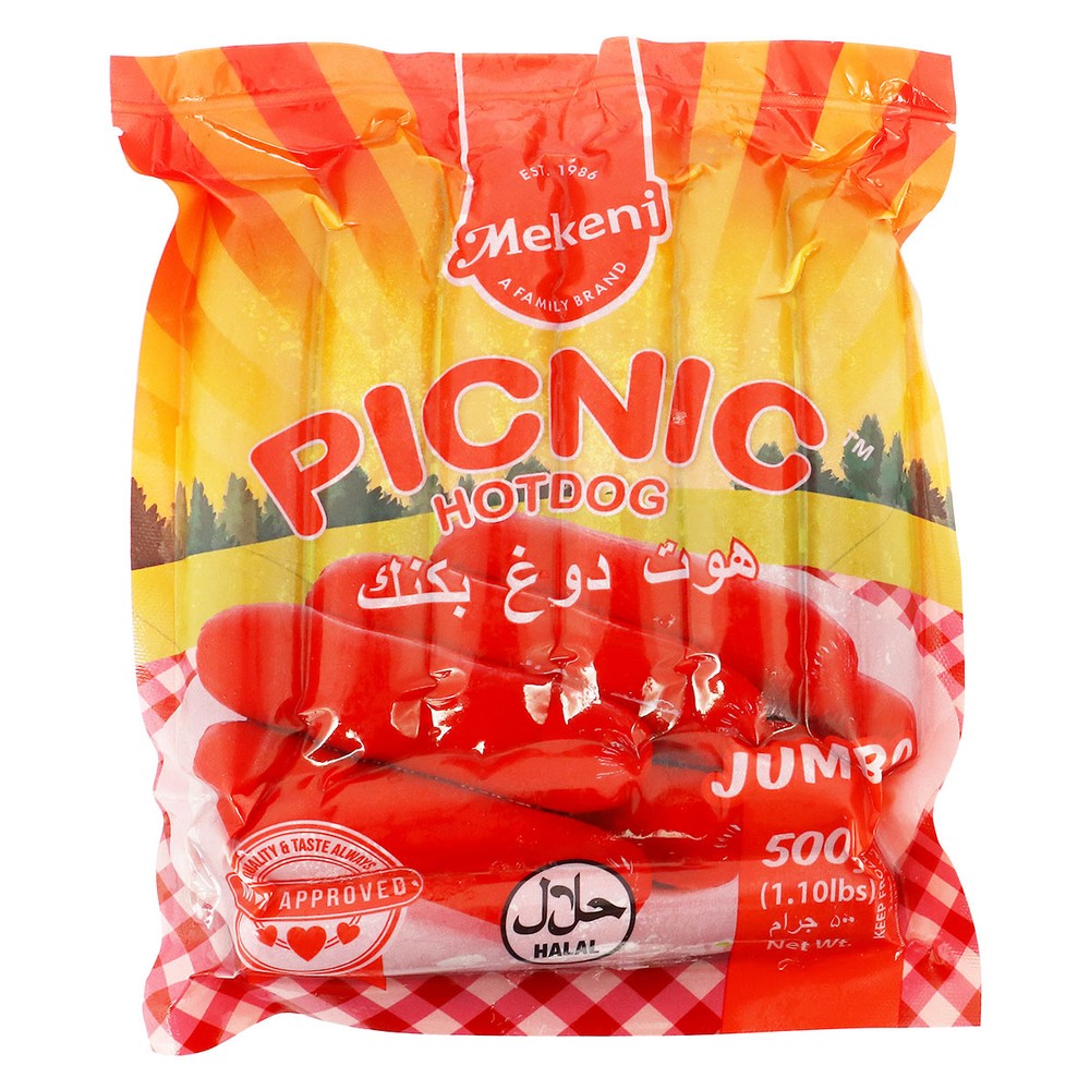 Mekeni Picnic Jumbo Hot Dogs 500g