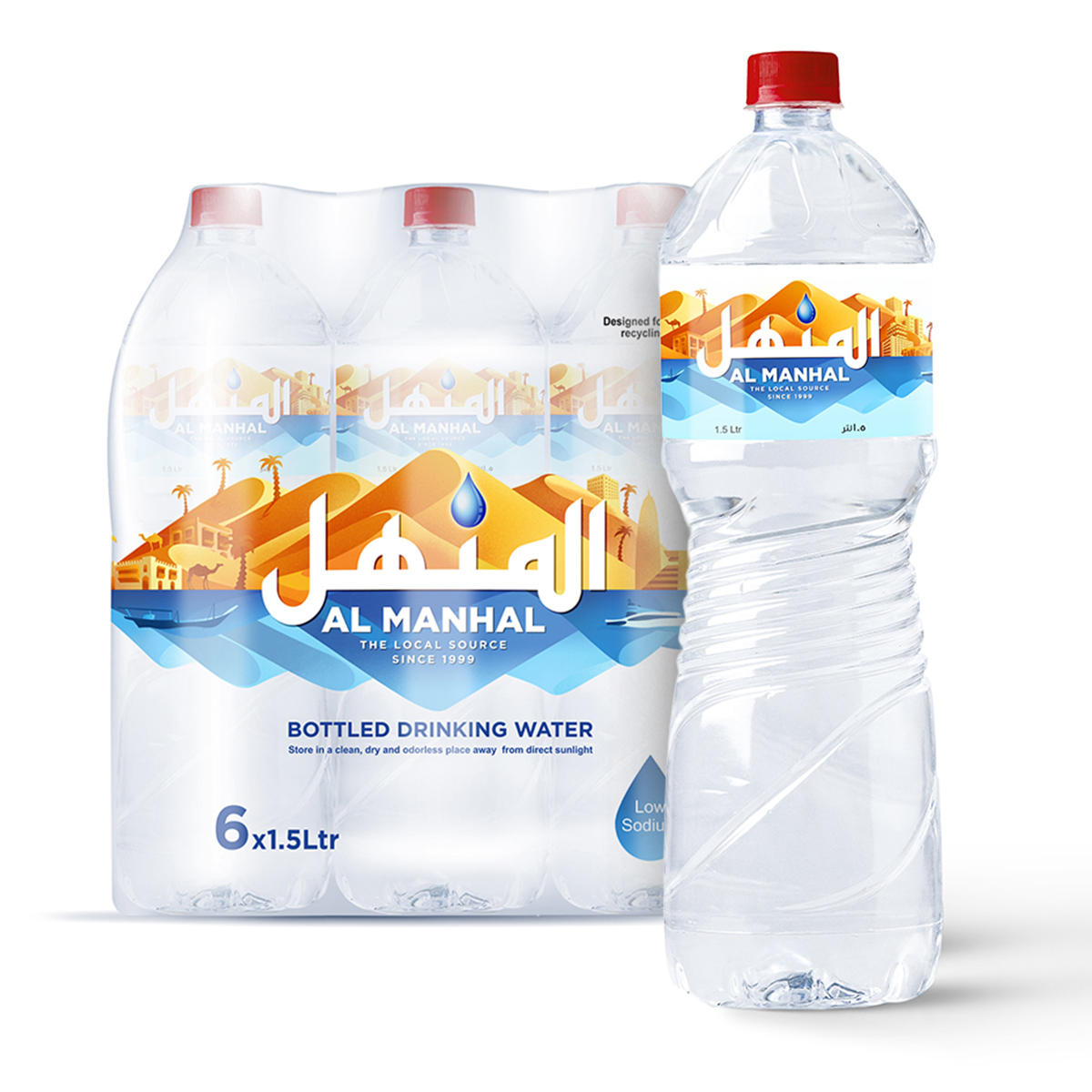 Al Manhal Bottled Drinking Water 6x1.5L