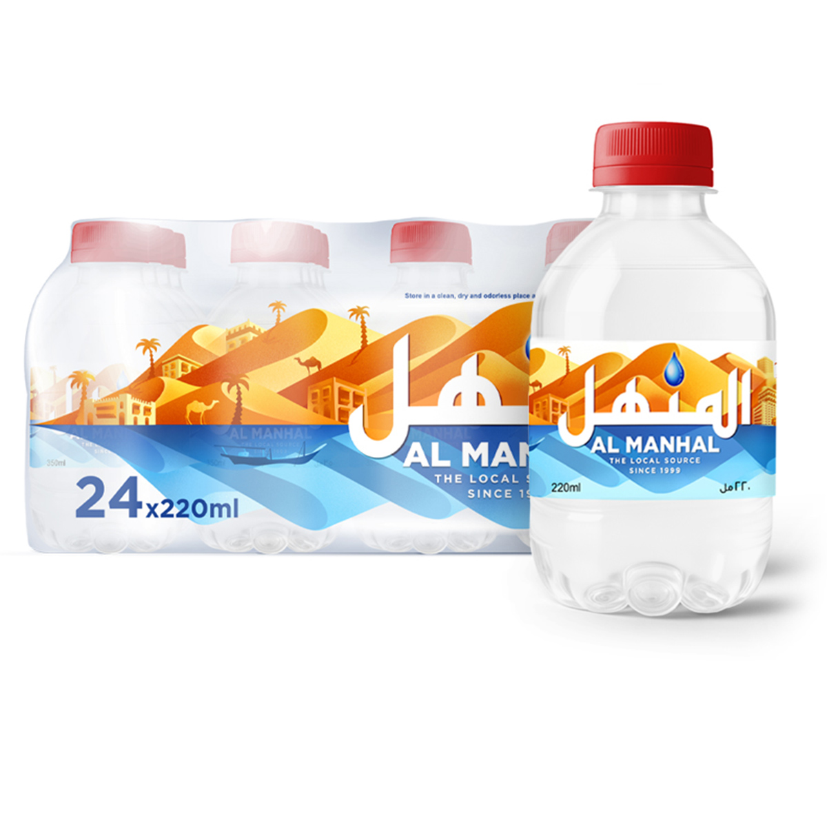 Al Manhal Bottled Drinking Water 220ml x 24 Pieces