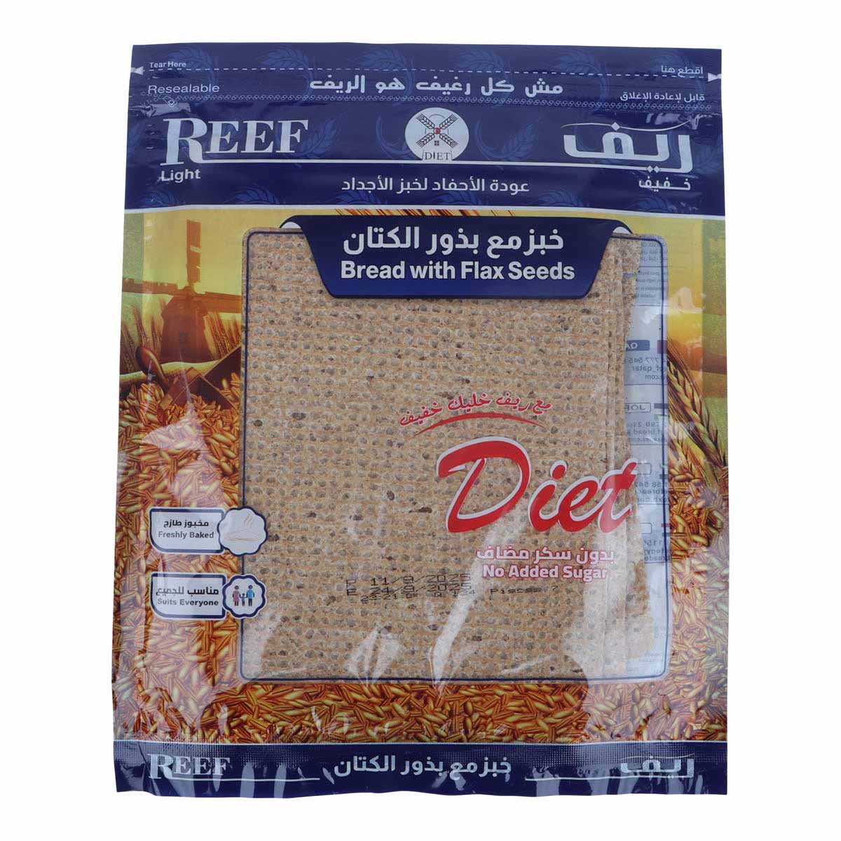 Reef Bread With Flax Seed 250g