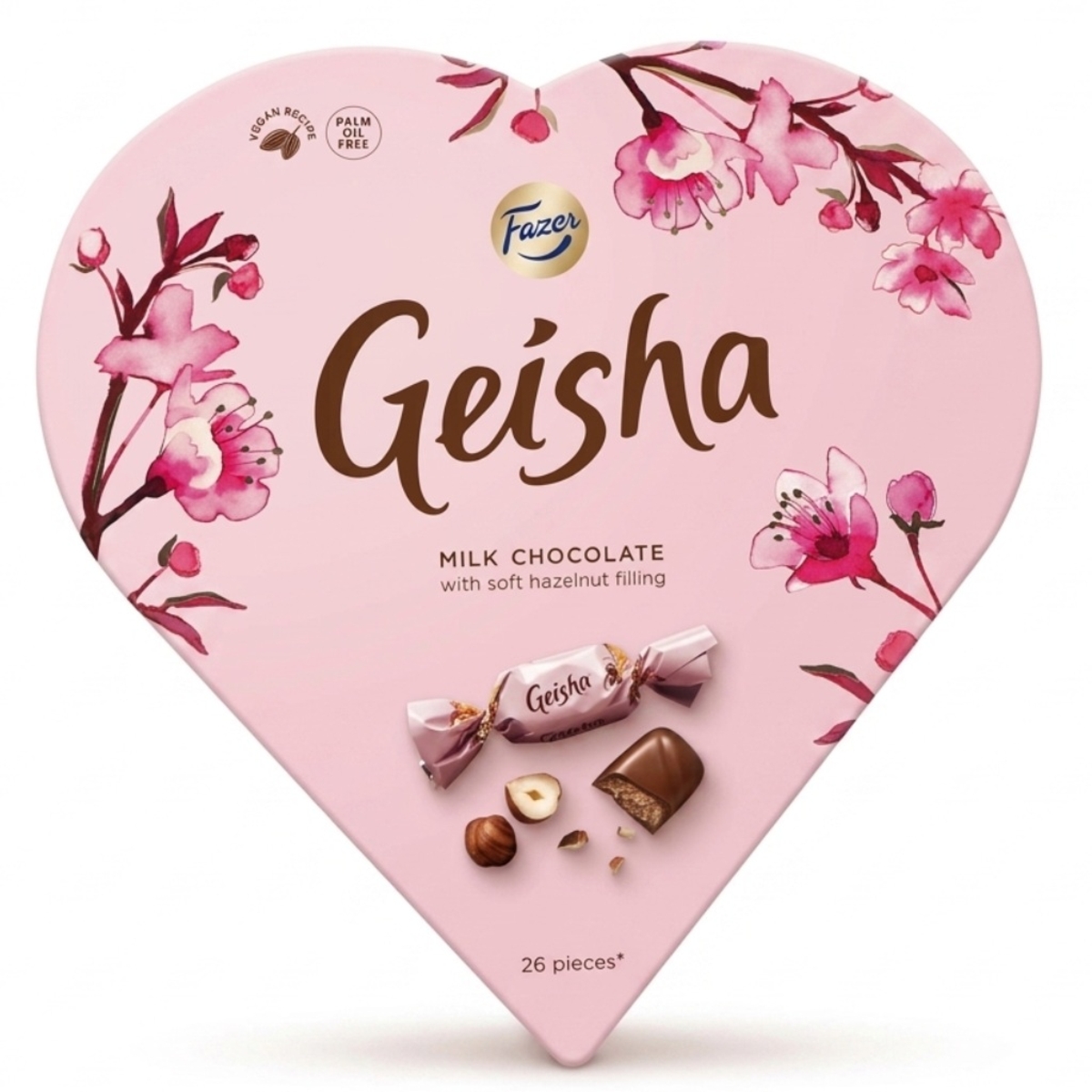 Fazer Geisha Milk Chocolate with Soft Hazelnut Filling 190g