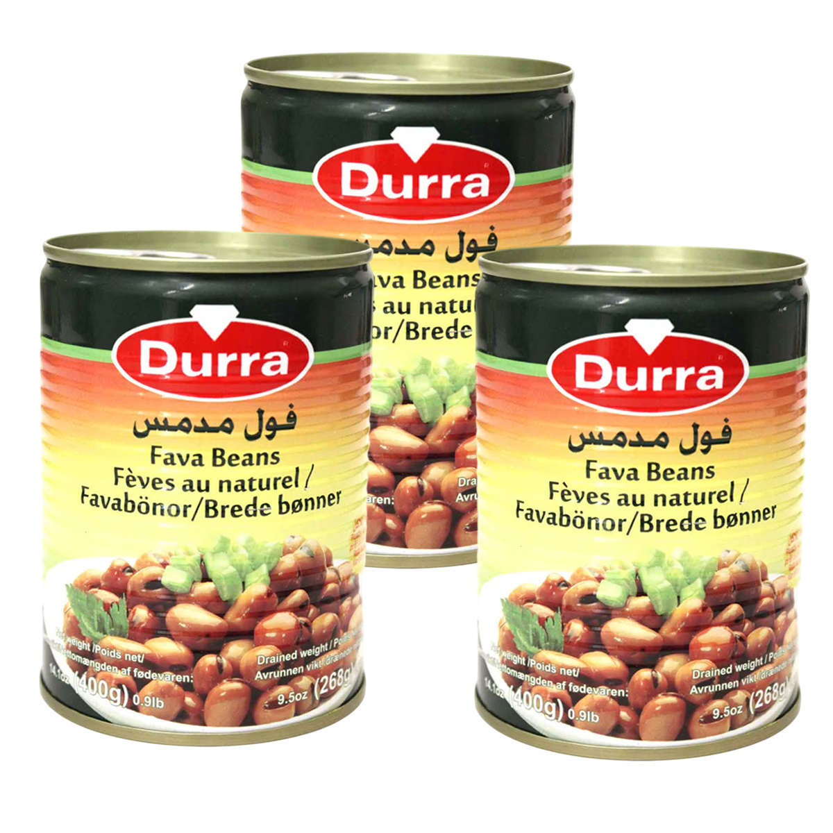 Durra Fava Beans 3x400g