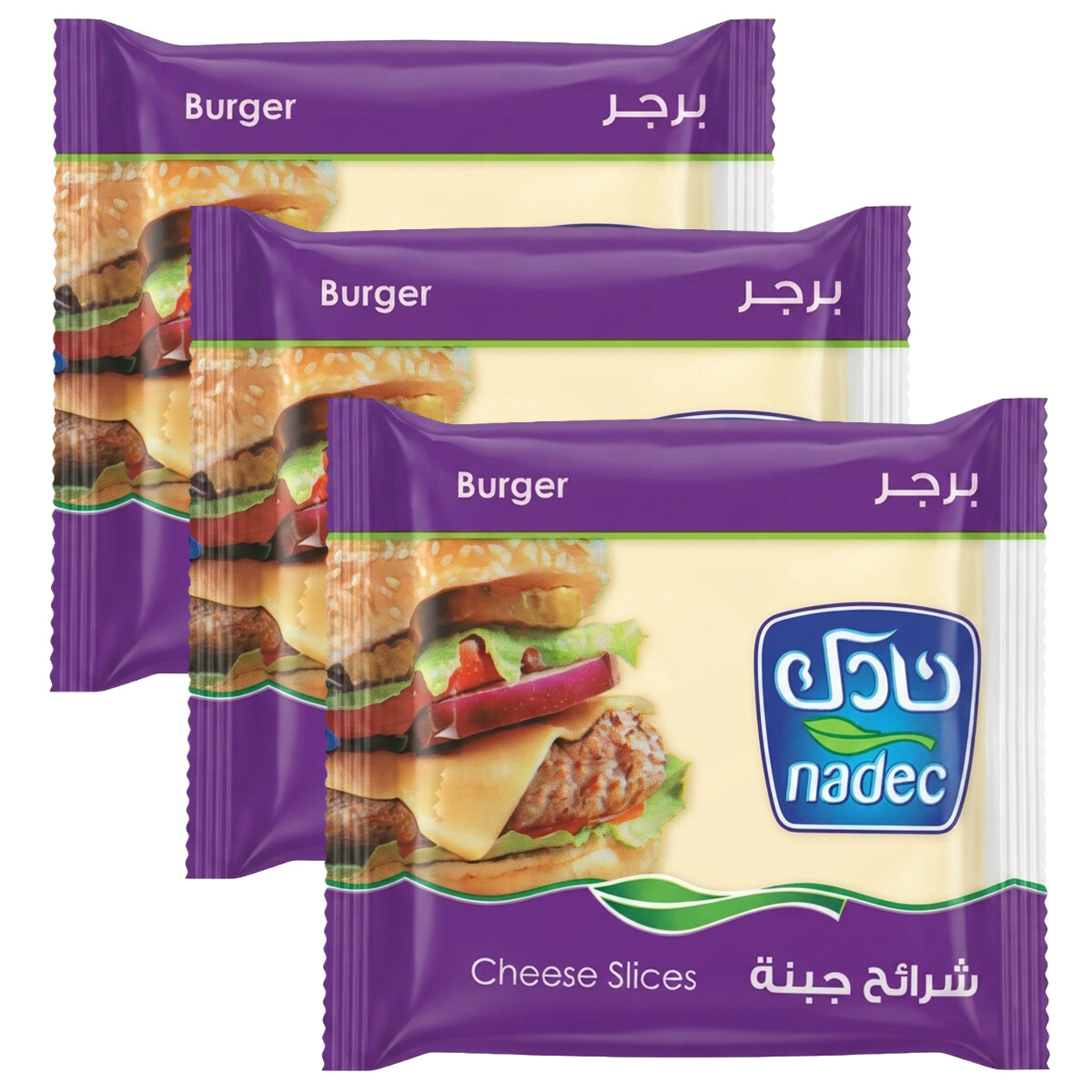 Nadec Burger Cheese Slices 3x200g