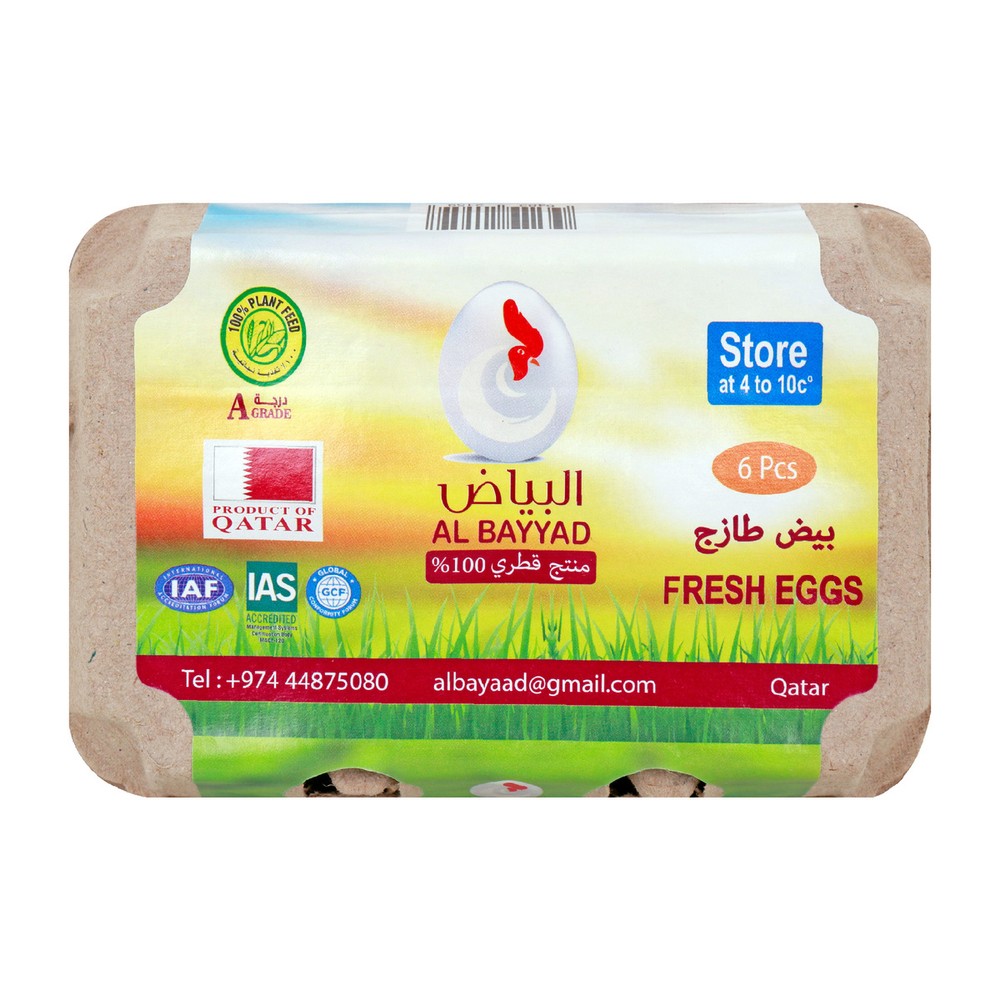 Al Bayyad Fresh Eggs 6 pcs
