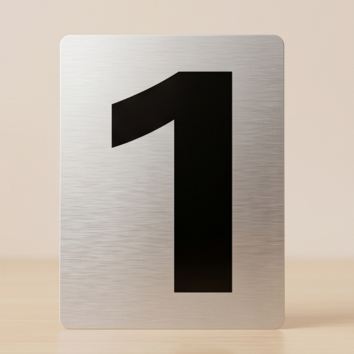Italo Aluminium Number Sticker Number 1