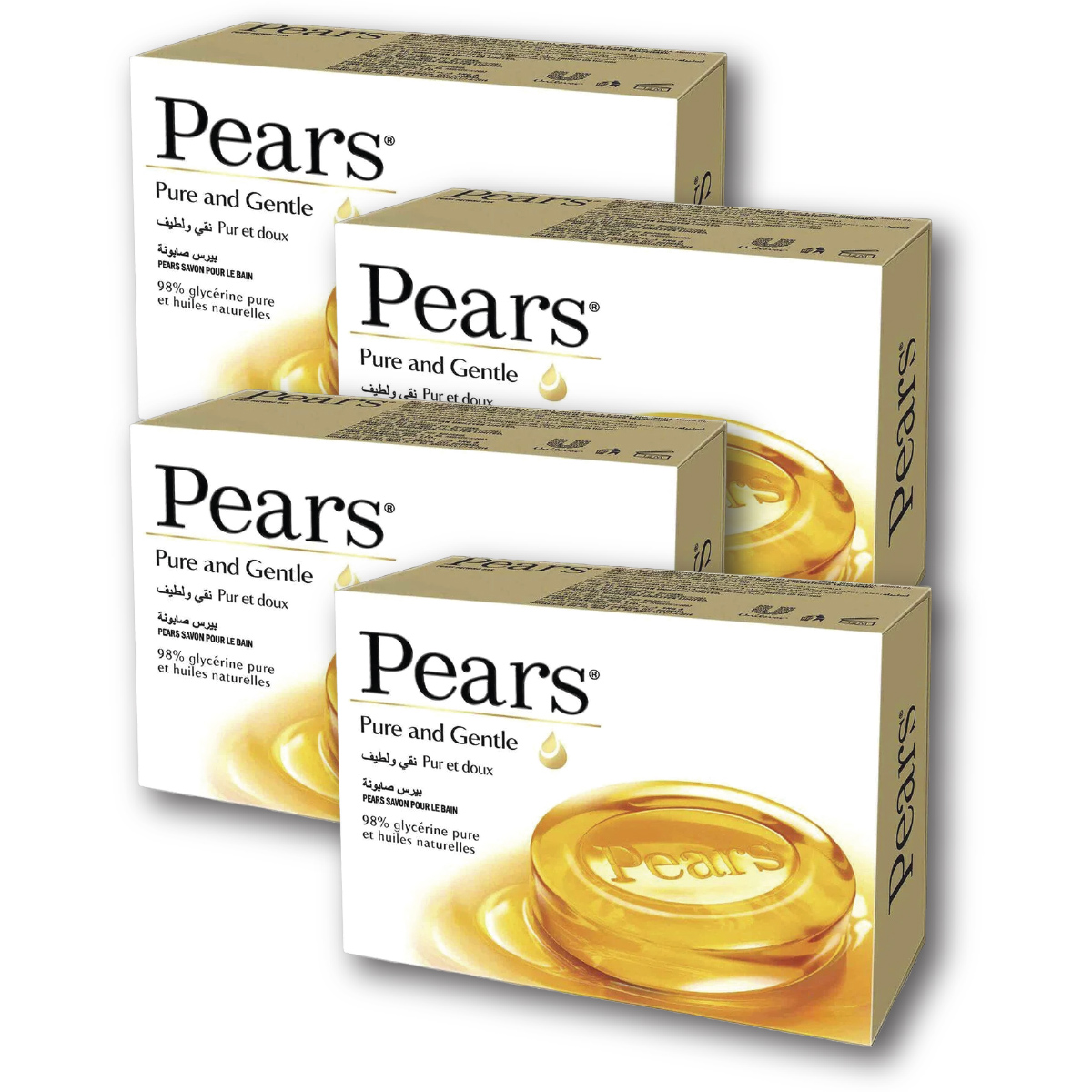 Pears Pure Gentle Soap 4x125g