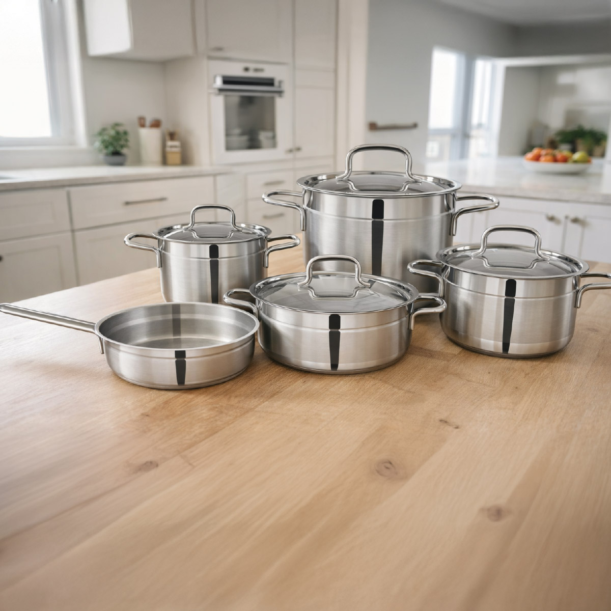 Gitco Maisone Stainless Steel Cookware Set 11 Pieces