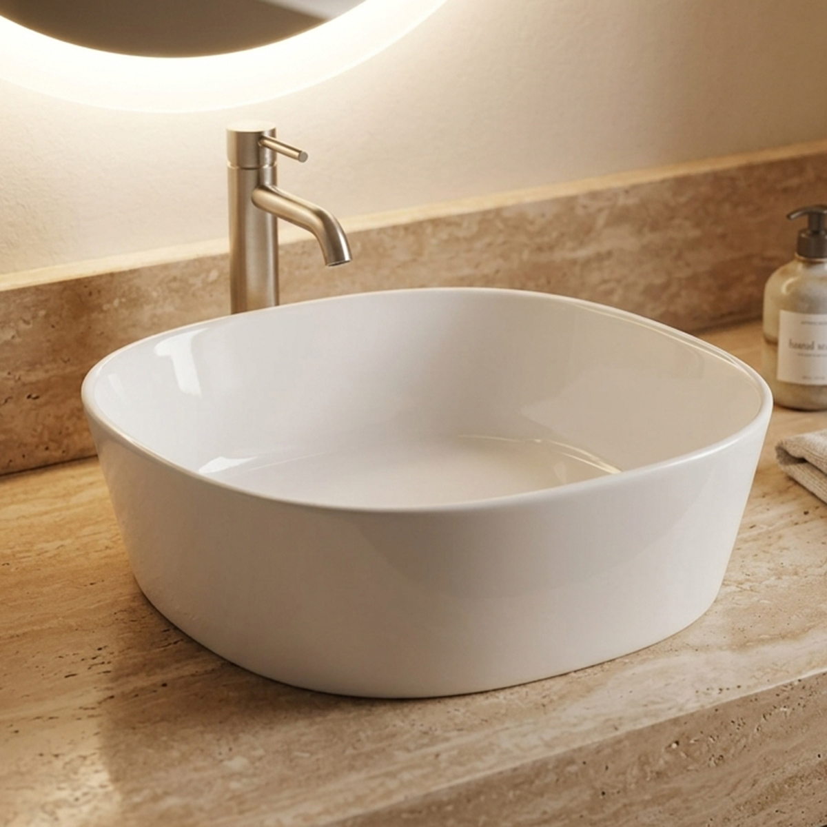 Ceramic Vessel Sink Bathroom (428mm x 135mm)