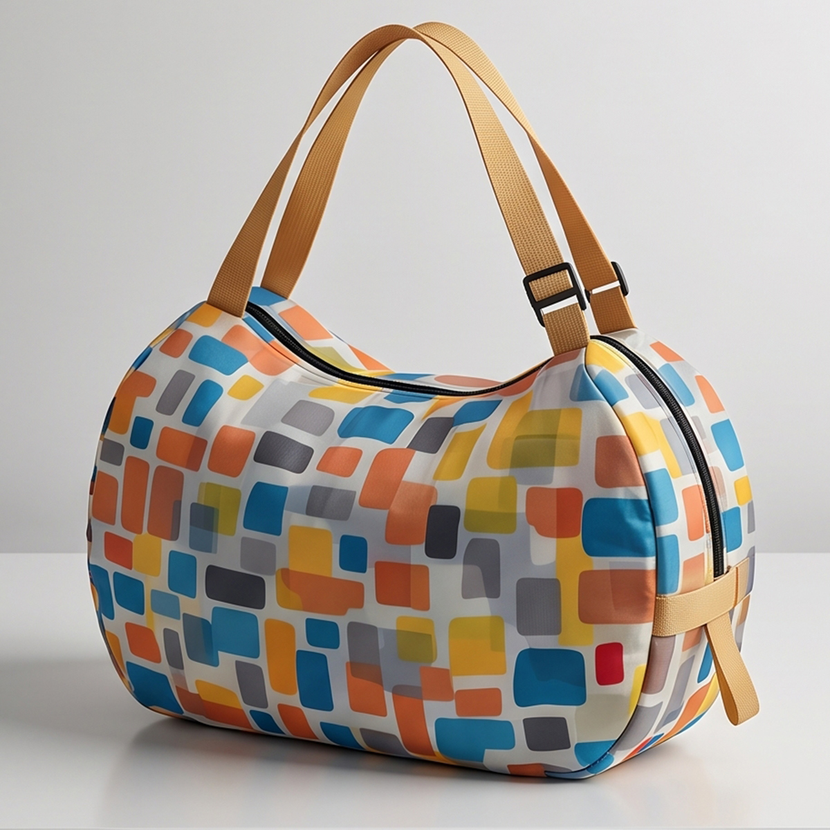 Italo Multi Color Block Pattern Foldable Travel Bag 40 x 40cm