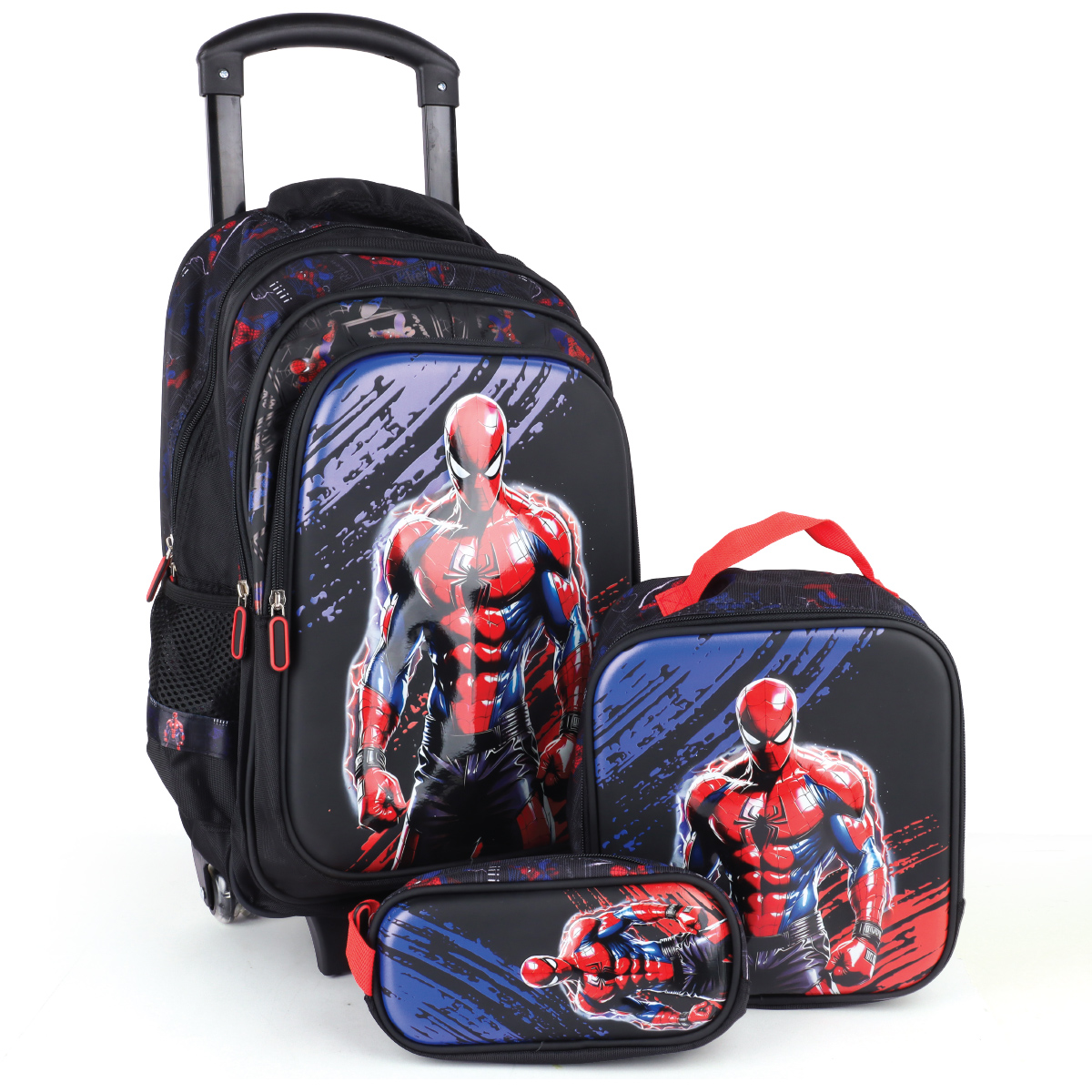 Spiderman Printed Kids Trolley Bag 18 Inch
