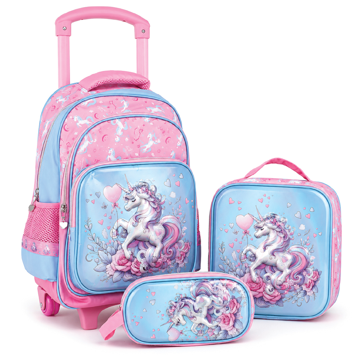 Unicorn Printed Kids Trolley Bag 18 Inch