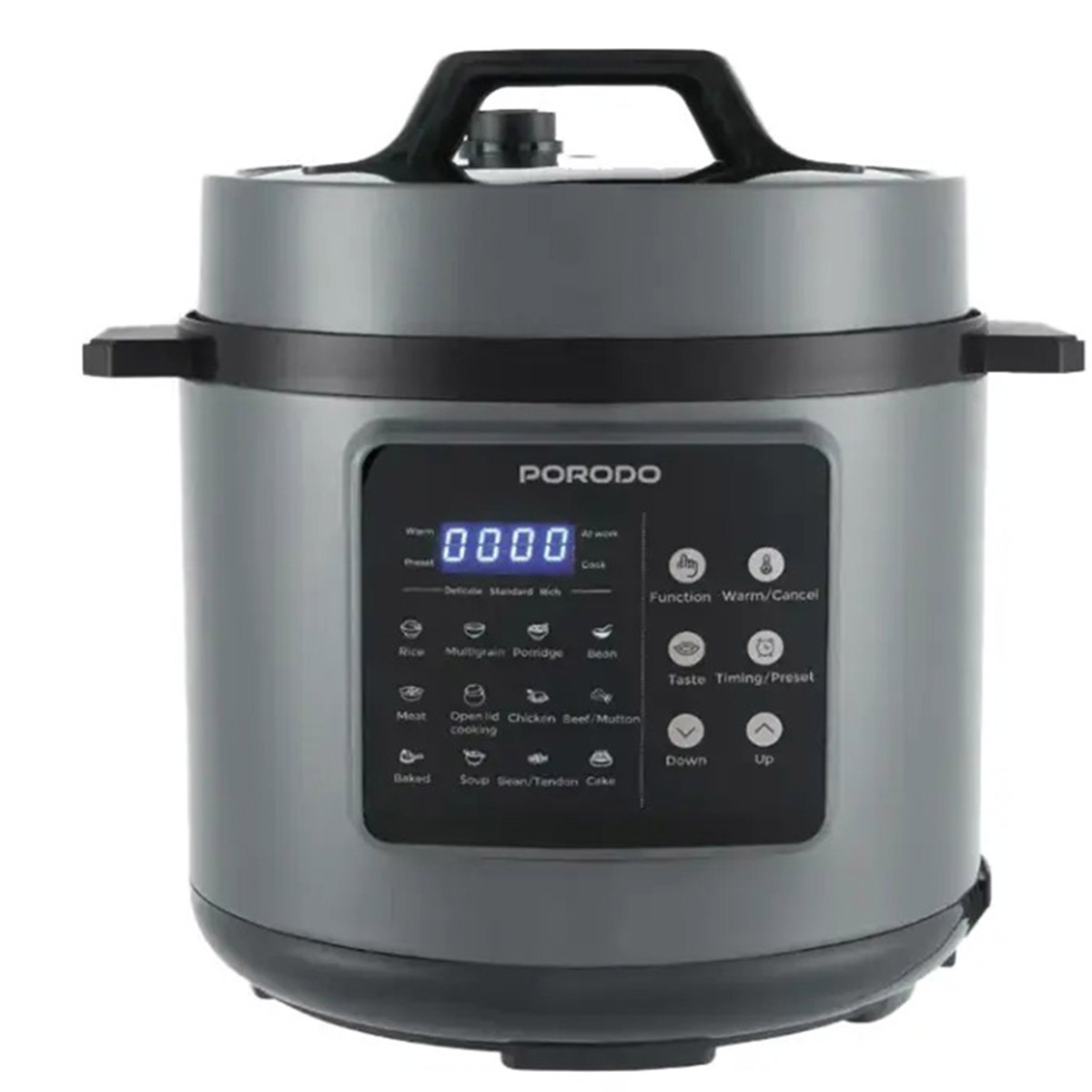 Porodo Electric Pressure Cooker 6L PD-LFST070-BK