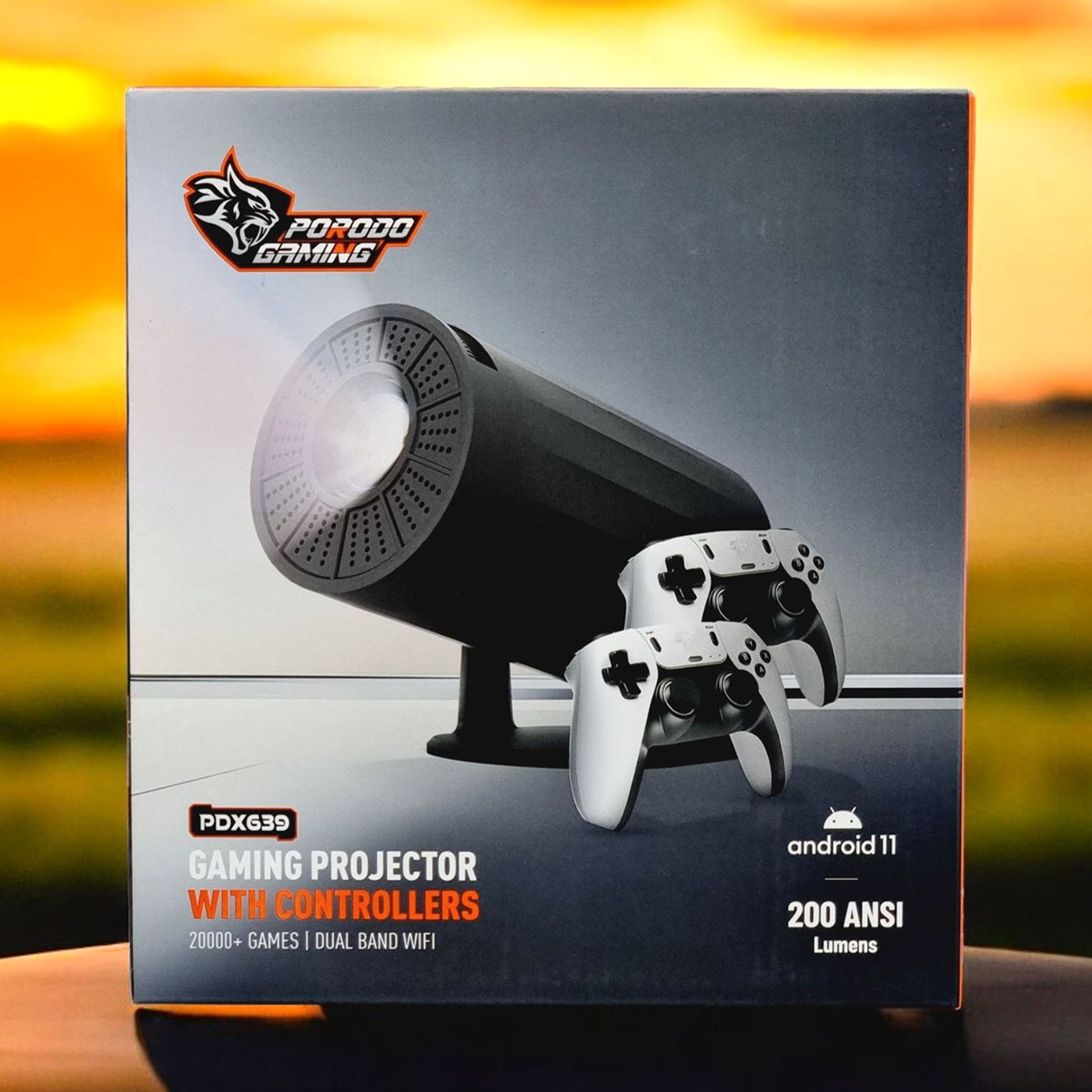 Porodo Gaming Projector with Controllers PDX639 BK
