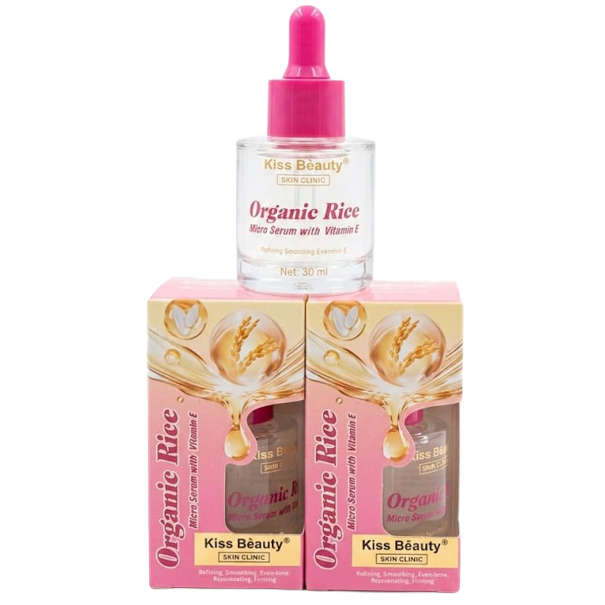Kiss Beauty Organic Rice Micro Serum With Vitamin E 30ml