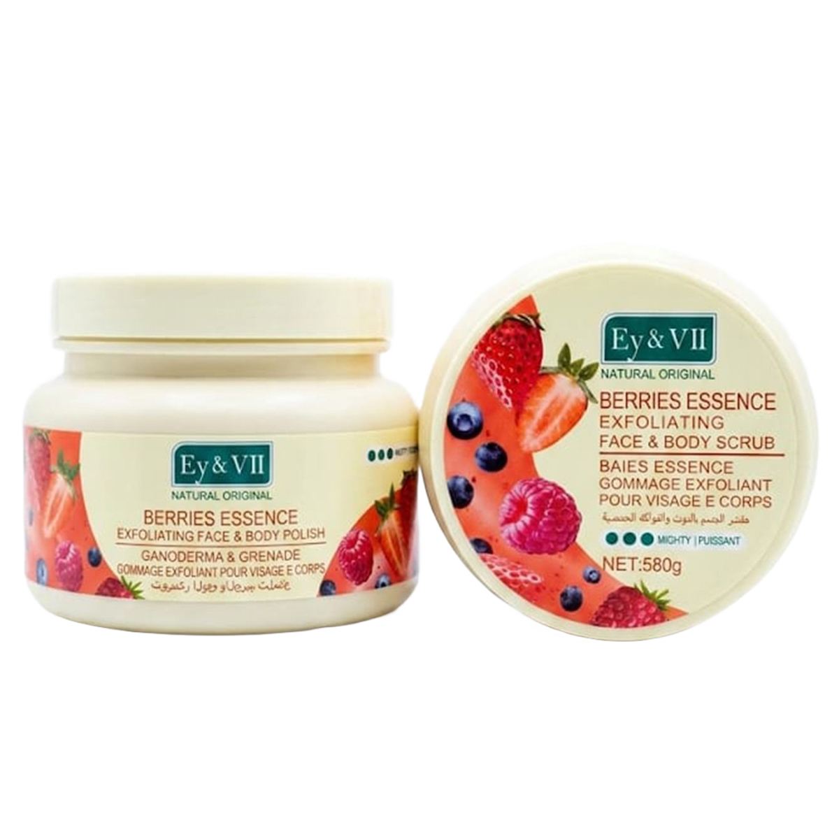Ey & Vii Berries Essence Exfoliating Face & Body Scrub 580g