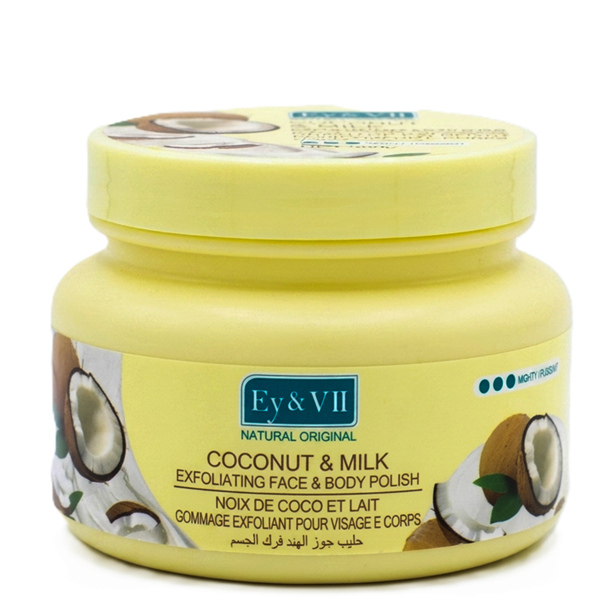 Ey&Vii Natural Original Coconut & Milk Exfoliating Face & Body Polish 580g