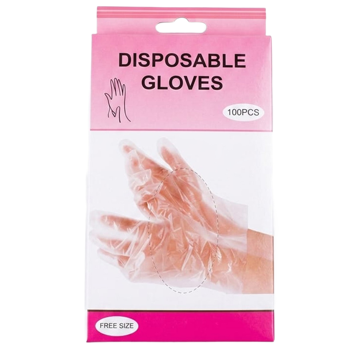 Disposable Gloves Transparent 100 Pieces Free Size