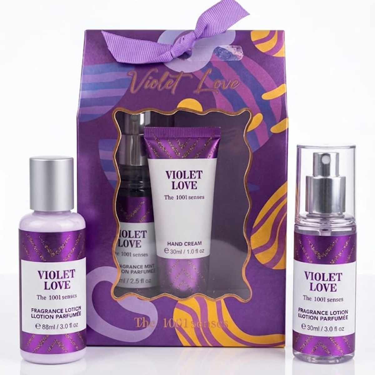 Body Line Violet Love Hand Cream 3 Pieces Set