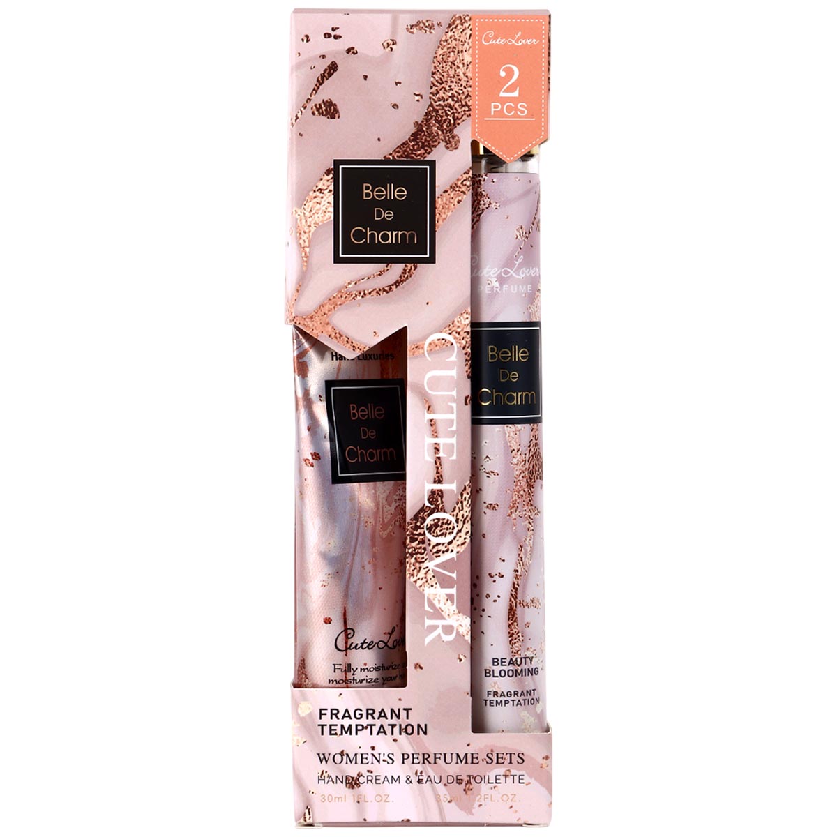 طقم عطر نسائي من قطعتين